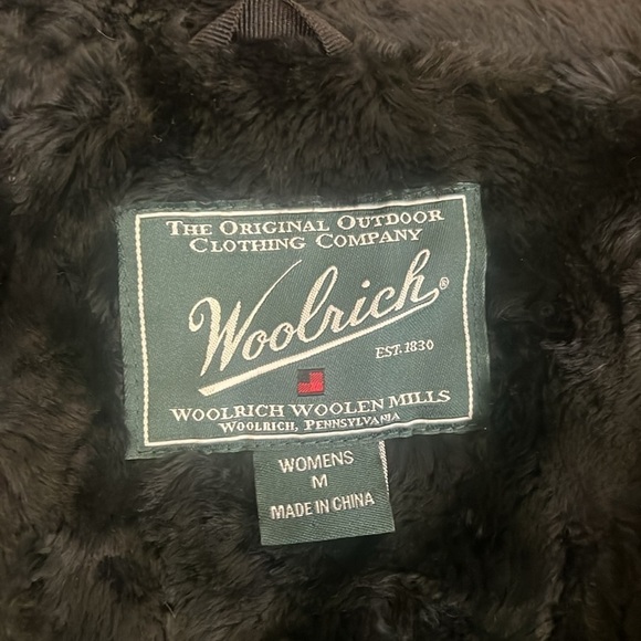 Woolrich Women’s Zip Up Faux Fur Lined Wool Vest, Sz. Medium - Picture 6 of 11